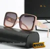 Mode haute qualité homme lunettes de soleil de luxe lentilles dame lunettes de soleil nuances extérieures lunettes couleur de mélange en option avec boîte