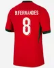 S-4XL 23 24 25 Portuguesas Soccer Jerseys Maillot Foot Joao Felix Ruben Neves Bruno Fernandes Diego J. Otavio 2023 2024 Portugueses Football Shirt Men Kids Kits Sets