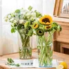 Vases Fleur Clear Spring Vase décoratif Arrangements floraux Mettre en œuvre Cylindre Décor Pièce maîtresse pour