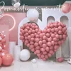 Party Decoration Retro Bean Paste Pink Kit Baby Girls Birthday Decorations Diy Latex Balloon Arch Garland For Wedding First Decor