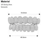 그릴 츠 이빨 힙합 맞춤형 아이스 아웃 vvs moissanite 이빨 그릴 스털링 실버 다이아몬드 그릴