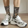 Chaussettes pour hommes Feuille Véritable Arbre Camouflage Shopping Impression 3D Garçon Filles Chaussette mi-mollet