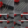 Chaînes Usine En Gros 1.5mm 2mm M 316L En Acier Inoxydable Chaîne Carrée Collier De Mode Cool Accessoires De Fête Bijoux Pour Hommes Et D Otyim