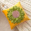 Kussen Handgemaakte Zonnebloem Hoes Kleurrijk 3D Bloemen Fluweel Zacht 45x45cm Voor Slaapbank Woondecoratie
