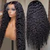 Peruca de renda hd 13x6 cabelo humano encaracolado peruca para as mulheres escolha pré arrancado sem cola 30 40 Polegada solta onda profunda onda de água perucas frontais