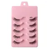 False Eyelashes 5 Pairs Half Fake Lashes Soft Natural Fluffy Makeup Cat Extension Eye Faux Maquiagem Cils Tool L G2C8