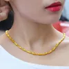 Free shipping gold-plated 18K designer high-end fashion yellow carving craft frosted olive shape necklace daily wear women's necklace does not include box