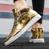Boots Men High Top Sneakers Designer Luxury Boots Fashion Mirror Skateboarding Casual Outdoor Golden Boys Sport Shoes DESIGN FASHION