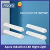 Contrôle Aqara Induction LED Veilleuse Installation Magnétique avec Capteur de Lumière du Corps Humain 2 Niveaux de Luminosité 8 Mois de Veille