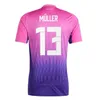 2024 Tyskland Soccer Jerseys 24 25 Muller Musiala Kimmich Havertz Gundogan Kroos Reus Gnabry Sane Football Shirt Maillot Foot Men barn kit Player Version Långärmad