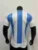 Novo 2024 2025 Argentinas Futebol Jerseys Fãs Jogador Versão Messis Mac Allister Dybala Di Maria Martinez De Paul Maradona Homens e Crianças Camisa de Futebol Home Away Jersey