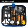 Bar Tools 159pcs New Styles Watch Repair Tool Kit Watch Chain Pin Remover Case Opener Spring Bar Battery Replacement Tools 240322