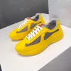 Luxury Mens Shoes Designer Sneakers Copo Americas Cup Treinadores de borracha macia preto azul verde vermelho amarelo amarelo grande eur 47