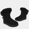 Boots New Women Winter Ankle Boots Suede Leather Snow Boots Plush Natural Fur Warm Slipon Ladies Shoes Flats Plus Size 3543