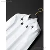 Marke Fashion Fünf-Punkte-Sterndruckmänner Hemd Langarm Pure Cotton Slim Chemise Homme High-End männliche Hemdhemden 5033