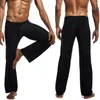 Erkekler Pantolon Erkek Yoga Düşük Bel Drawstring Düz gevşek pijama ince sporlar rahat elastik pantolon