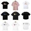 Pelms t skjortor herrar kvinnor designers t-shirts polos toppar tees man s casual bröst bokstaven skjorta lyxiga kläder gata shorts ärm hip hop kläder tshirts 2024