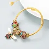 Pan Jiaduola Fashion Bracelet Alloy Non Fading Adjustable Bee Sparkling Diamond Ball Bestselling