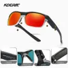 Kdeam классические квадратные поляризационные солнцезащитные очки, ультра легкие TR90, спортивные очки на открытом воздухе, настоящие пленочные линзы высокой четкости kd189