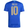 Nuova 2024 2025 Maglie di calcio Argentina Versione giocatore Messis Mac Allister Dybala Di Maria Martinez de Paul Maradona Men Shirt Football Blue 24 25 KIT KIT