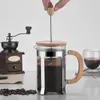 350ml800ml imprensa francesa máquina de chá café engrossado chaleira vidro borosilicato bule aço inoxidável coffeeware 240318