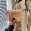 Vende bolsas femininas de grife além das fronteiras Textura popular Bolsa pequena para mulheres Nova moda primavera e verão versátil ombro único crossbody quadrado