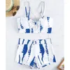 Dames Badmode Hoge Taille Bikini Badpak Dames 2024 Vakantie Strand Boxers Pak Vrouwelijke Dames Print