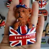 Magneti per il frigo Magnete per il frigorifero del Regno Unito London Bus Big Ben Windsor Oxford Bear UK Collezione di adesivi magnetici per frigorifero Regalo Y240322