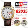 American 1921 82035 A4400 Автоматические мужские часы MKF 40 мм Розовое золото Желтый циферблат Коричневый кожаный ремешок Super Edition Puretimewatch Reloj Hombre Montre Hommes PTVC f2