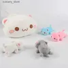 Animali di peluche ripieni 47 cm Mamma gatta porta 4 mini gattini di peluche Love Cat giocattoli con cerniera per ragazzi e ragazze Regali di Natale e Halloween L240322