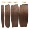 Extensions Neitsi Invisible Tape Hair Extensions Hand Tied Tape in Hair Extensions Human Hair Natural Straight Adhesive Tape Extension 20pc