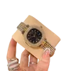 Moda luksusowe złoto zegarki dla kobiet zegarki damskie damskie na rękę ze stali nierdzewnej mrożone diamenty słynne marki bransoletki clock7772104