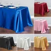 Bordduk Satin Solid Color Tracloth Cover Wedding Party Event El Restaurant Bankett Dinner Home Decor Supply