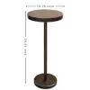 COVLON Base Side Beverage Small Coffee Table, Martini Table Suitable for Living Room, Dormitory, Home, Office, Bedroom, Distressed Surface, Brown