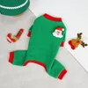 Vêtements de chien Vêtements d'hiver pour chiens Combinaison de Noël Vêtements pour animaux de compagnie Chaud Polaire Petits Onesies Chihuahua Manteau Français Bullodg Outfit Vêtements pour chiots