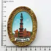 Magneti per il frigo Turismo indiano Souvenir Frigo Resina magnetica Nuova Delhi Fota Taj Mahal Sare Adesivi magnetici refrigeranti Souvenir Artigianato Regali Y240322