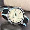 Lüks erkek izle erkek kuvars saatler otomatik 40mm safir katlanır toka kol saatleri 904L paslanmaz çelik silikon kayış montre de lüks dhgate