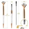 Canetas esferográficas Diamante Caneta Grande Cristal Papelaria Ballpen Oleoso Girar Twisty Black Refill Drop Delivery Office School Business Indus Dh8Kr