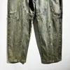 Dżinsy męskie 2024 Wysokiej jakości stres vintage Casual Spodnie Oddychające stroje dresowe Kapcie butów joggingowa odzież męska