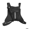 Borse da esterno Borsa da petto per moto Uni con cinghie regolabili Gilet anteriore leggero Grande capacità Ciclismo Arrampicata Consegna a goccia Spor Otwhq