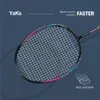 YaKs Brand 4UG4 All Carbon Fiber Badminton Racket 675mm Badminton Racket High Quality 24-26 Pound Badminton Racket Adult 240320