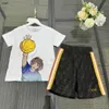 Marque enfants vêtements de marque ensemble d'été survêtements pour enfants Taille 100-150 CM garçons Jouant au basket-ball t-shirt et short 24Mar