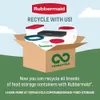 Rubbermaid Freshworks Saver、Mediumおよび大型のプラスチック貯蔵容器、6ピースセット