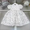 New designer kids clothes girls dresses Cotton baby skirt lace Princess dress Size 90-150 CM Lace flower child frock 24Mar