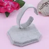 Jewelry Pouches Portable Lint C Type Design Bracelet Display Holder Charm Resin Ring Storage Organizer Stand Showcase