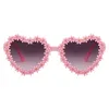 Fashion Sunglasse Heart Shape SunFlower Kids Sunglasses Girls Boys Sport Shades Glasses UV400 Outdoor Sun Eyewear