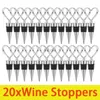 Bar Tools 20st Love Heart Wedding Wine Stopper Champagne Stopper Wedding Wine Stopper Wine Preserver For Home Wedding 240322