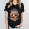 Damen-T-Shirt, Sommer-Damen-T-Shirt, Gott führt uns durch die Wüste, bedrucktes T-Shirt, modisches Kurzarm-Shirt, Jesus-Glaube, locker sitzendes Damen-Straßen-T-Shirt 240323