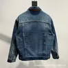 Designer Rätt version av B Family's 24FW Trend Casual Loose Fit Denim Jacket för både män och kvinnor EUR0