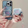 Oortelefoon Accessoires Hart Jean Doek Denim Tas Case Hanger Voor AirPods 1 2 Pro 3 Shell Case voor AirPod Pro2 Oortelefoon Case Protector Cover KeyringY240322